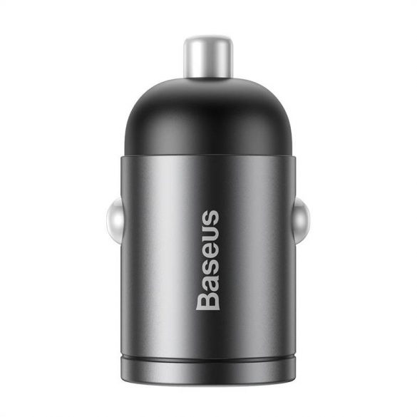 Baseus Tiny Star USB-C mini încărcător auto, QC 4.0+, PD, 30 W (gri)