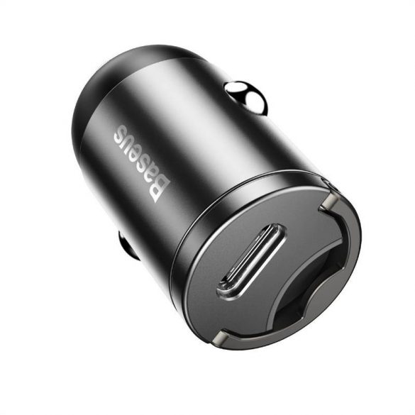 Baseus Tiny Star USB-C mini încărcător auto, QC 4.0+, PD, 30 W (gri)