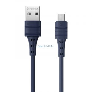 Cablu USB Micro Remax Zeron, 1m, 2.4A (albastru)