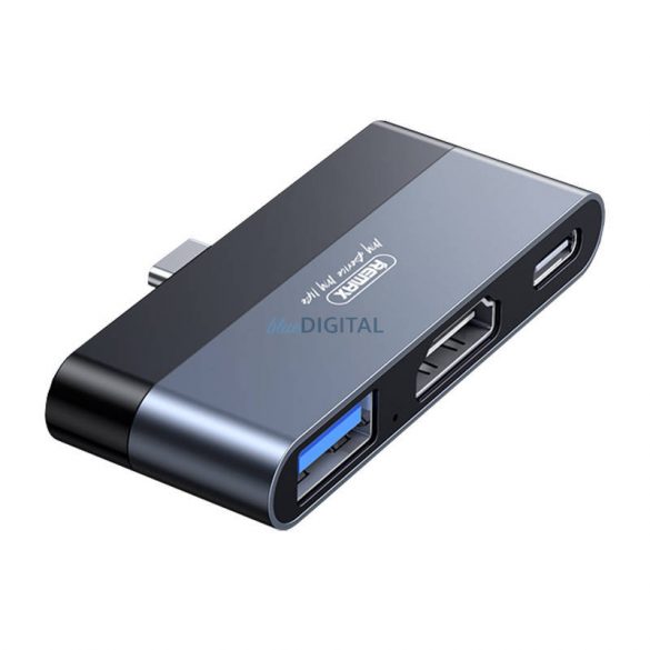 Stație de andocare Remax, RP-U15, USB, HDMI, USB-C (negru)