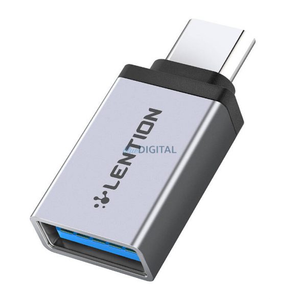 Adaptor Lention USB-C USB 3.0 (argintiu)