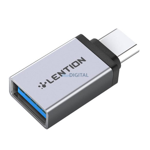 Adaptor Lention USB-C USB 3.0 (argintiu)