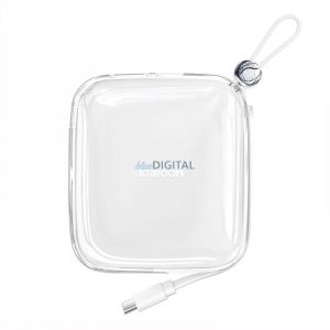 Joyroom JR-L002 Jelly Powerbank 10000mAh cu cablu tip C 22,5W - alb