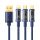 Joyroom S-1T3015A5 USB-A - Cablu tip C/Lightning/microUSB 3,5A 1,2m - albastru