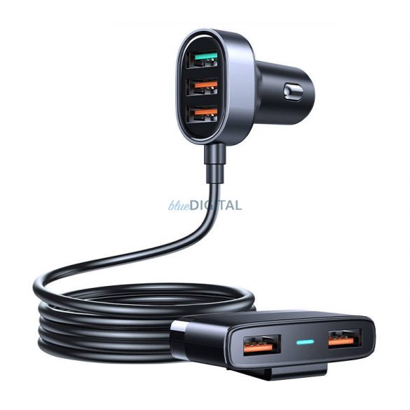 Încărcător auto Joyroom JR-CL03 Pro cu conexiune 5xUSB-A 45W - negru