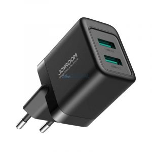 Încărcător de rețea Joyroom JR-TCN01 cu conexiune 2xUSB-A 2,4 A - negru