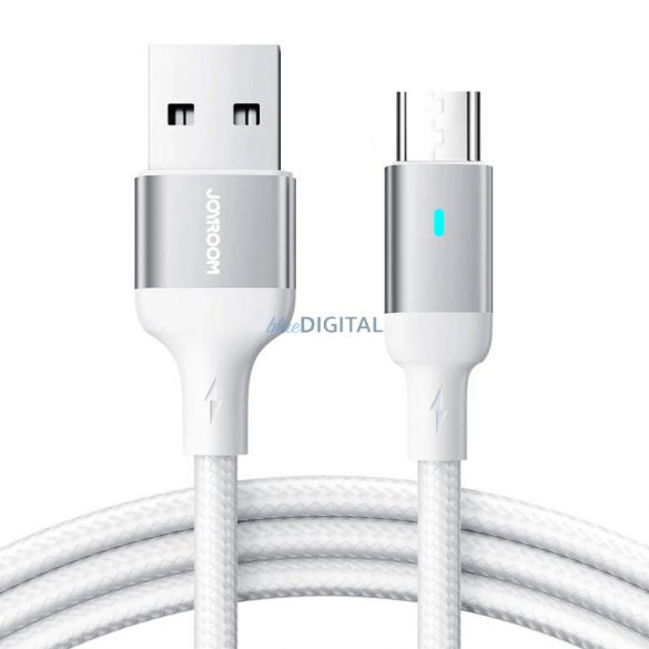 Joyroom S-UM018A10 USB-A - cablu microUSB 2.4A 1.2m - alb