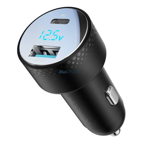 Încărcător auto Joyroom JR-CCD01 cu 1xUSB-A și 1xUSB-C conexiune 53W - negru