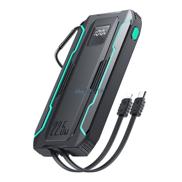 Powerbank Joyroom JR-L017 10000mAh 22.5W Lightning + cablu USB-C - negru