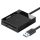 Cititor de carduri UGREEN CR125 4 în 1 USB 3.0 0,5 m (negru)