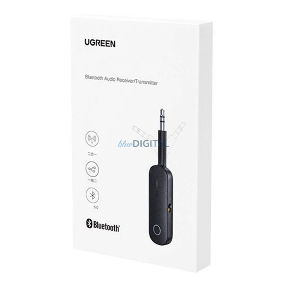 Emițător/receptor AUX UGREEN CM403, Bluetooth 5.0 (negru)