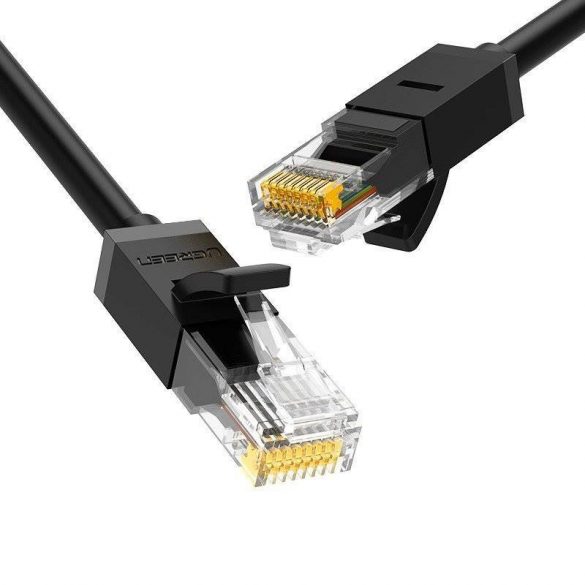 Cablu de rețea Ethernet RJ45 UGREEN NW102, Cat.6, UTP, 15 m (negru)