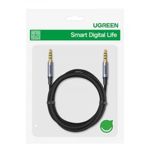 Cablu jack UGREEN de 3,5 mm AUX 1,5 m (gri)