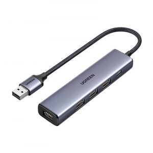 Adaptor Hub UGREEN 5in1, USB 4x la USB 3.0