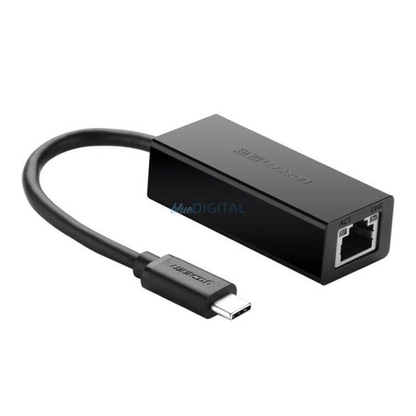 Conector extern Gigabit RJ45 USB-C la conector USB-C UGREEN 30287, 10/100 Mbps (negru)