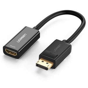 Cablu DisplayPort UGREEN MM137 (priză) - adaptor HDMI 4K (priză) (negru)