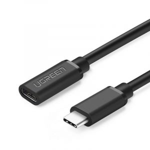 Cablu prelungitor USB-C 3.1 UGREEN, 4K, 60 W, 0,5 m (negru)