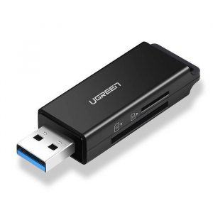 UGREEN CM104 Cititor de carduri de memorie SD / microSD USB 3.0 (negru)