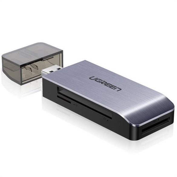 UGREEN adaptor USB 4 în 1 SD + cititor de carduri microSD (argintiu)