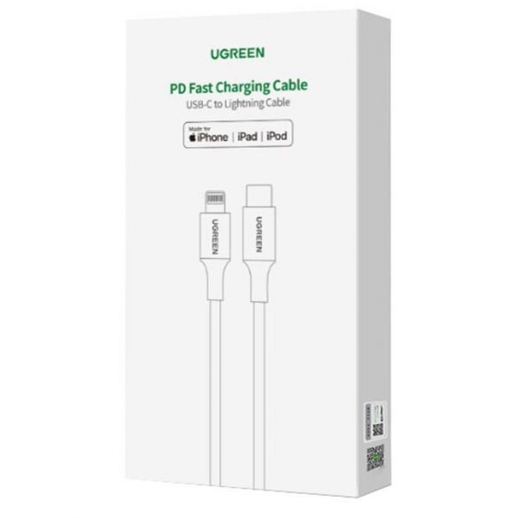 Cablu Lightning către USB-C UGREEN PD 3A US304, 1,5m