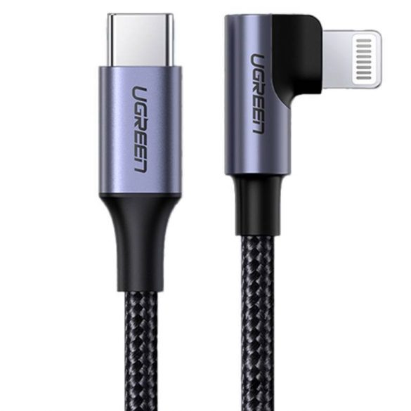 Lightning la USB-C 2.0 Cablu unghiular UGREEN US305, 3A, 1.5m