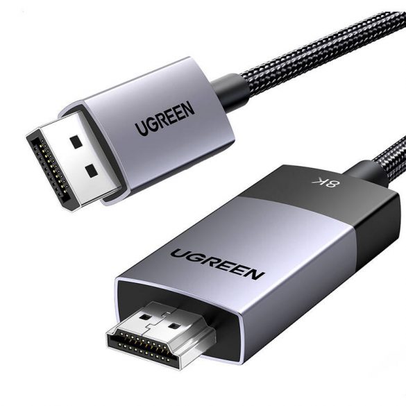 Cablu DisplayPort la HDMI Ugreen DP115, 8k 60 Hz, 1 m (negru)