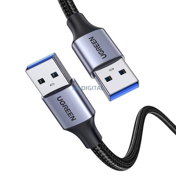 Cablu USB3.0 USB-A Masculin către USB-A Masculin UGREEN 2A, 2m (negru)