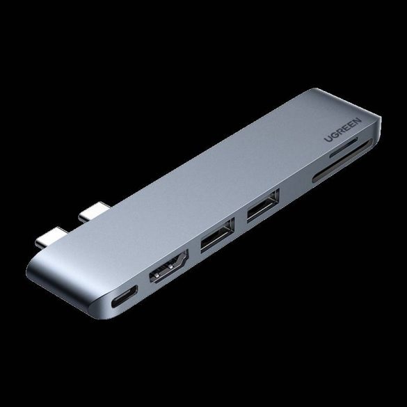 UGREEN CM380 adaptor USB-C hub Mac Husă tip carte Air / Pro-hoz (gri)