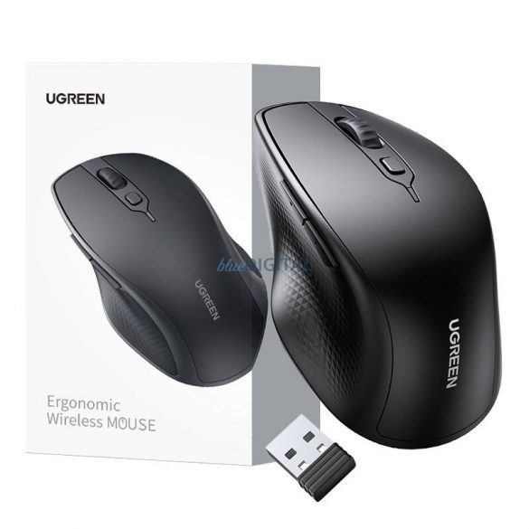 Mouse fără fir ergonomic UGREEN 90395 (negru)