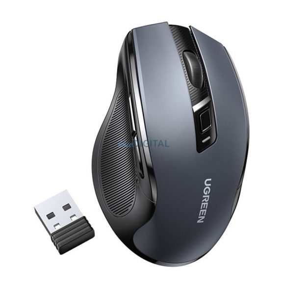 Mouse fără fir UGREEN 2,4 GHz + Bluetooth 5.0 (negru)