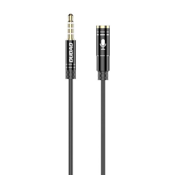 Cablu prelungitor audio Dudao L11S 3,5 mm AUX, 1m (negru)