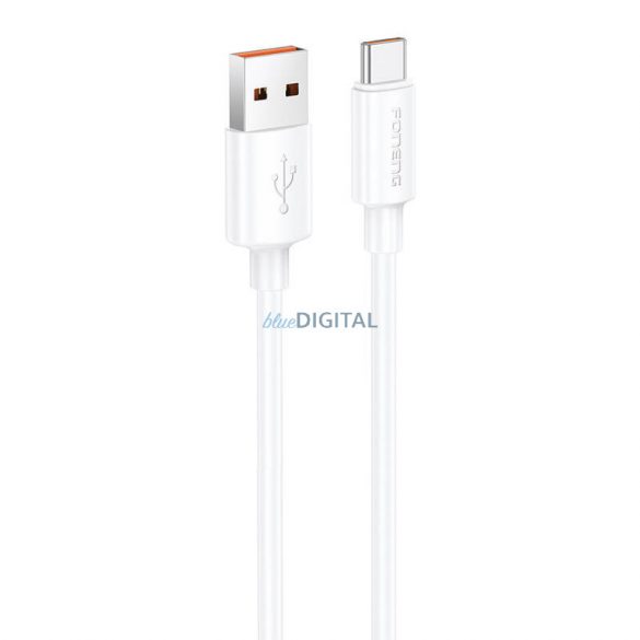 Foneng X108 Cablu USB-A - Type-C 3A 1m - alb