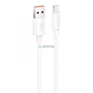 Foneng X108 Cablu USB-A - Lightning 2.4A 1m - alb