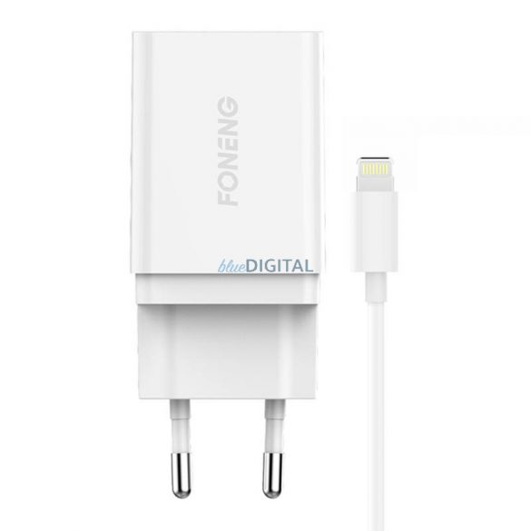 Încărcător rapid Foneng 1x USB K300 + cablu USB Lightning