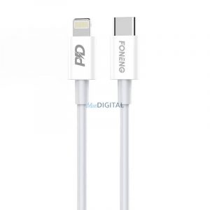 Cablu USB-C pentru Lighting Foneng X31, 20W 1m (alb)