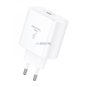 Încărcător de rețea Foneng EU62 cu 1 conexiune USB-C 45W - alb