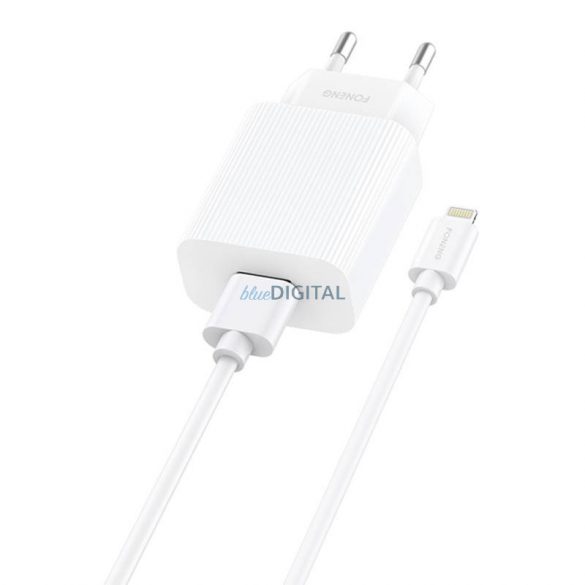 Încărcător Foneng EU28 2.4A + cablu USB-A și Lightning