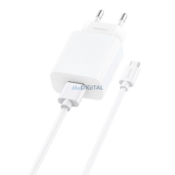 Încărcător rapid Foneng 1x USB EU28 QC 3.0+ USB tip C cablu