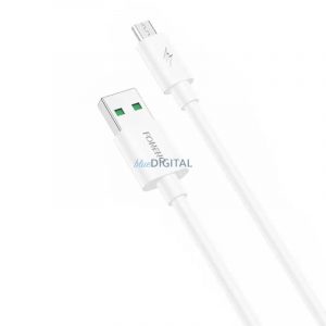 Cablu USB-Micro USB Foneng X67, 5A, 1m (alb)