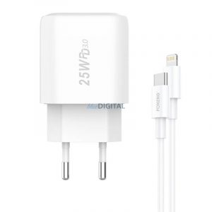 Încărcător rapid pentru Foneng 1x USB EU40 + cablu USB C Lightning