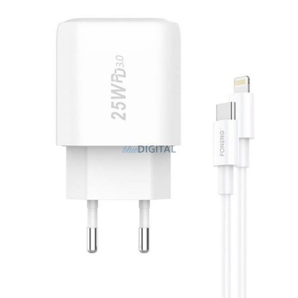 Încărcător rapid pentru Foneng 1x USB EU40 + cablu USB C Lightning