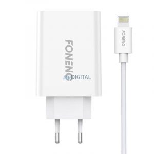 Încărcător rapid Foneng 1x USB EU43 + cablu USB Lightning