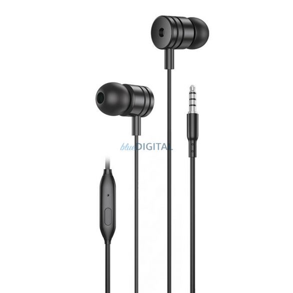 Foneng EP200 cu fir, căști in-ear, mini jack (negru)