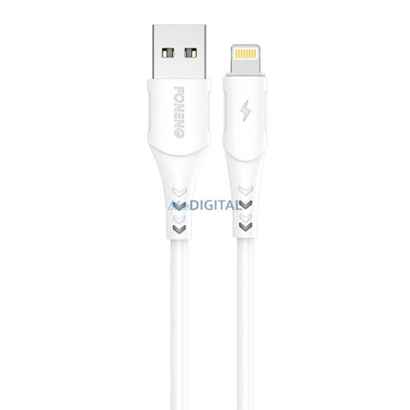 Cablu USB Lightning Foneng X81, 2.1A, 1m (alb)