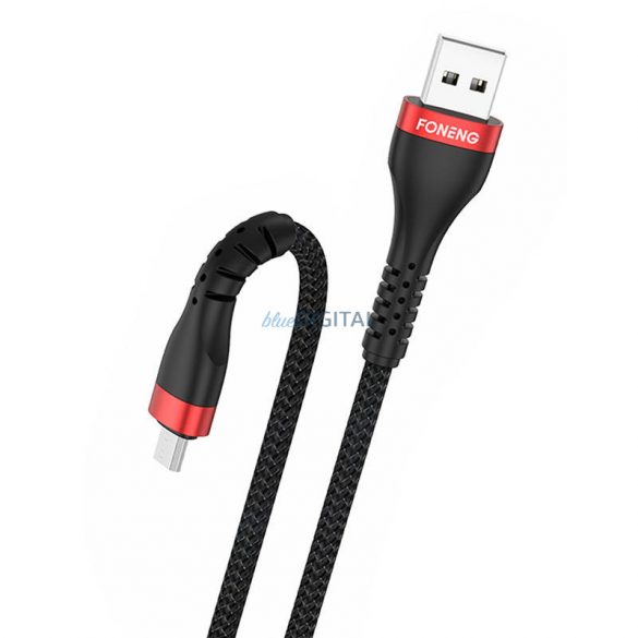 Cablu USB-Micro USB Foneng, x82 Armor 3A, 1m (negru)