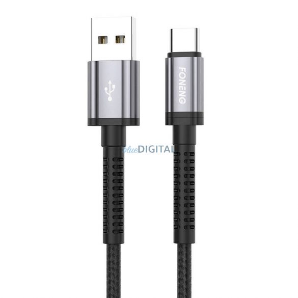 Cablu USB USB-C Foneng X83, 2.1A, 1m (negru)