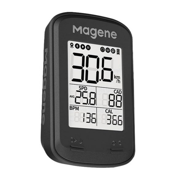 Computer pentru biciclete Magene C206pro negru, GPS, app