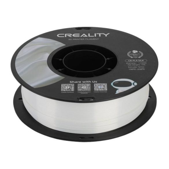 CR-Silk PLA Filament Creality (alb)