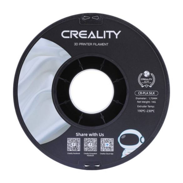 CR-Silk PLA Filament Creality (alb)