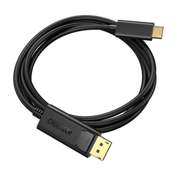 Cablu USB-C-Display Port Choetech XCP-1801BK, unidirecțional, 4K, 1,8 m (negru)